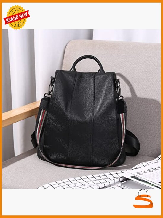 Genuine Leather Convertible Backpack Purse for Women Travel Shoulder Bag main image 5
